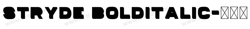 StRyde BoldItalic字体转换